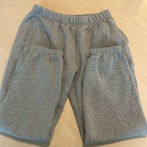 plain grey sweatpants